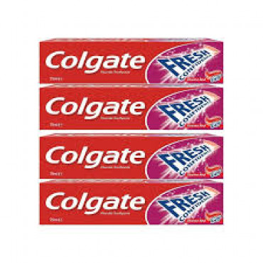 Colgate Tooth Paste Fresh Confidnce Red 4X75Ml