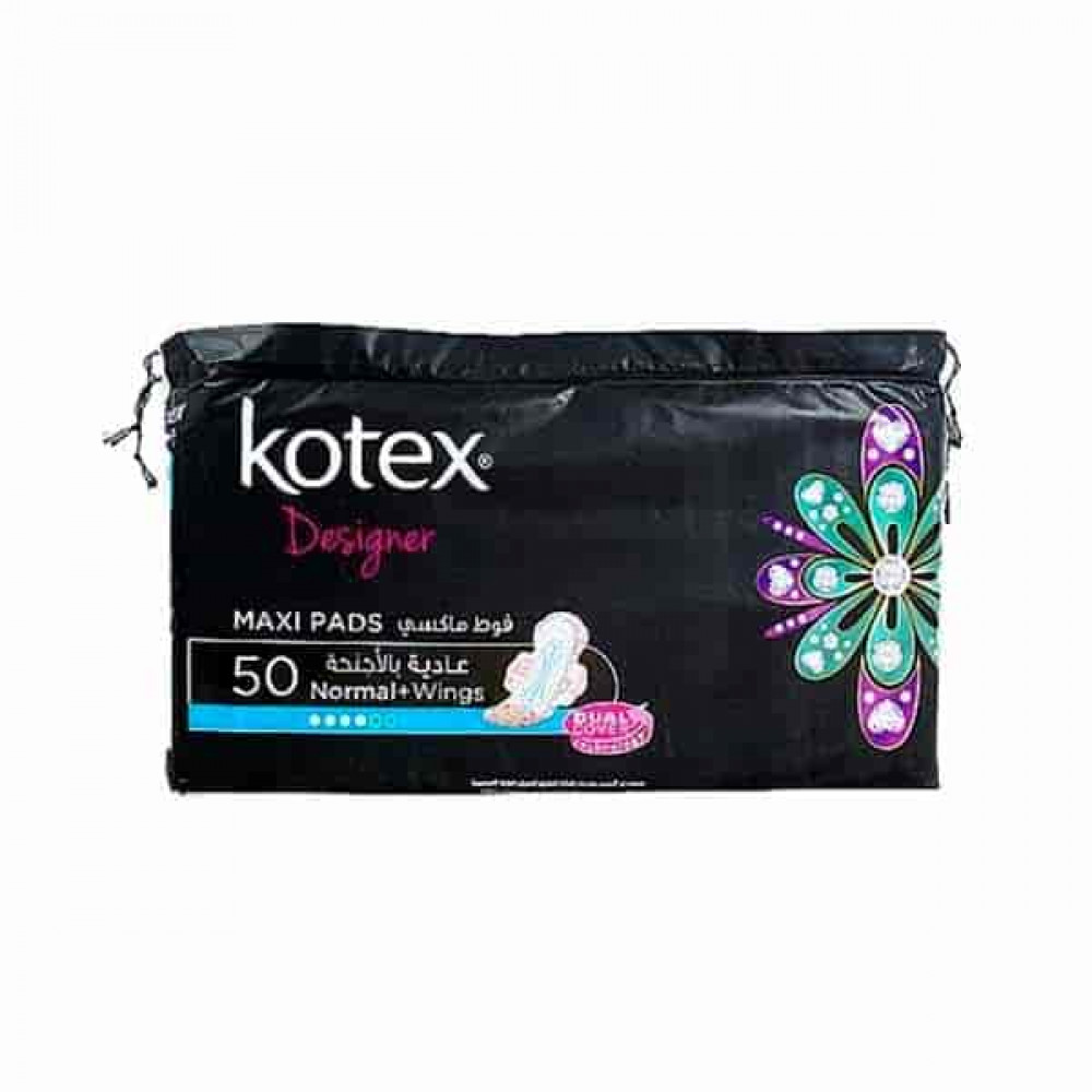 Kotex Maxi Pads Normal Wings Coco 50s  Kotex Maxi Pads Normal Wings Coco 50s
