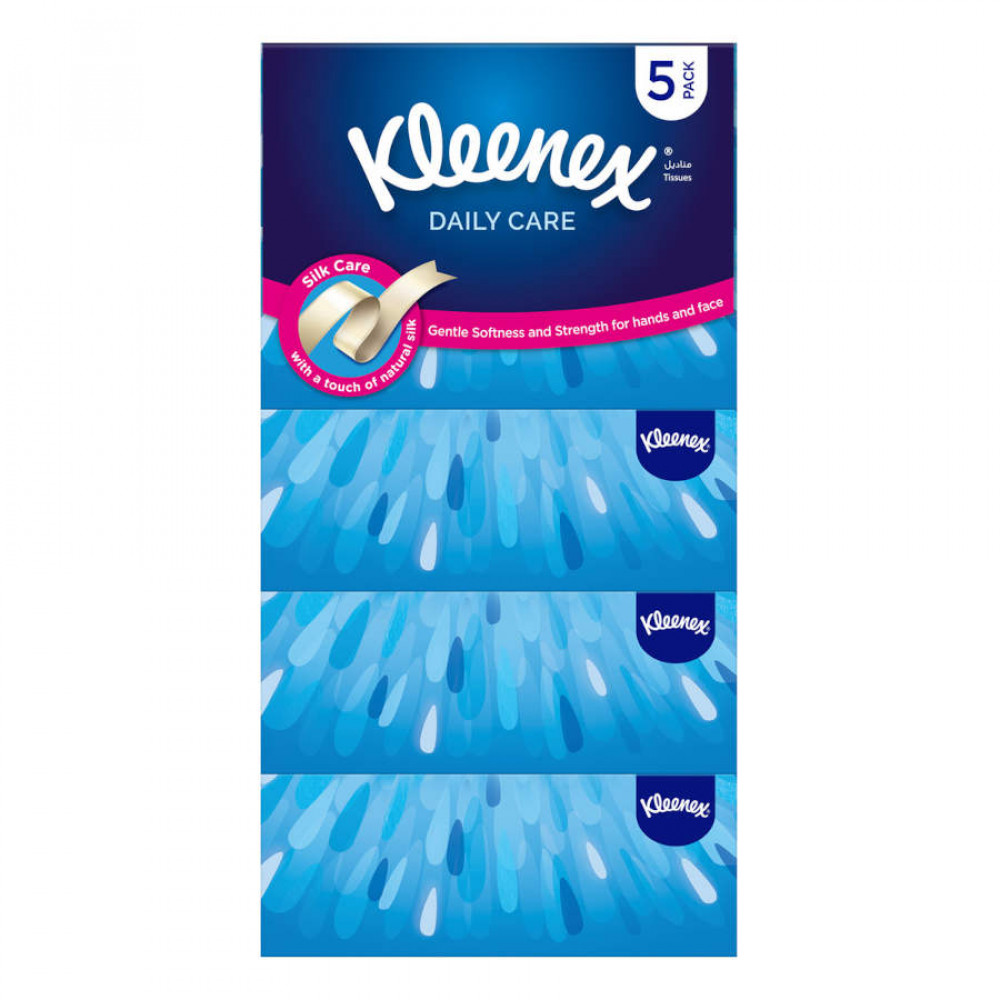 Kleenex Daily Care Facial Tissues 5 x 170 Sheets 50% Off 