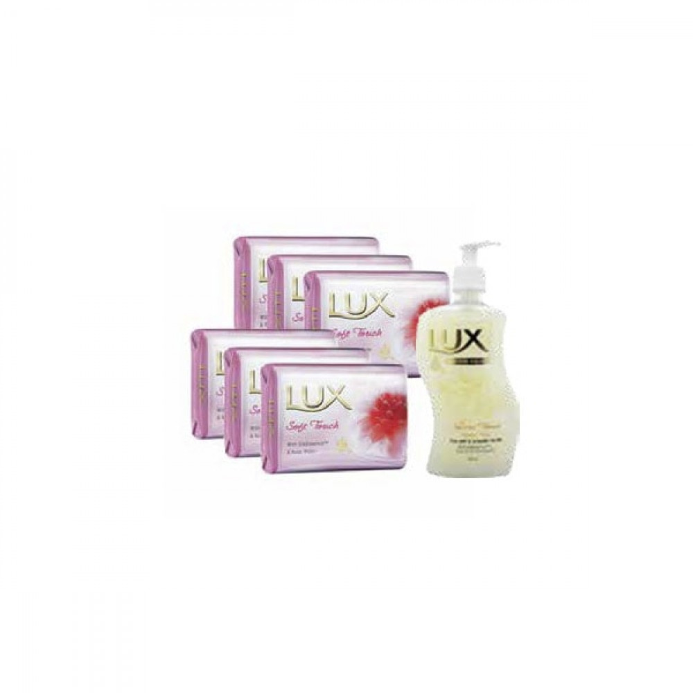 Lux Beauty Soap Mag Beauty 6S*120gm+240ml Hw Free  Lux Beauty Soap Mag Beauty 6S*120gm+240ml Hw Free