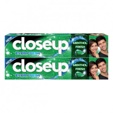 Close Up Toothpaste Menthol Fresh 2 x 120ml 