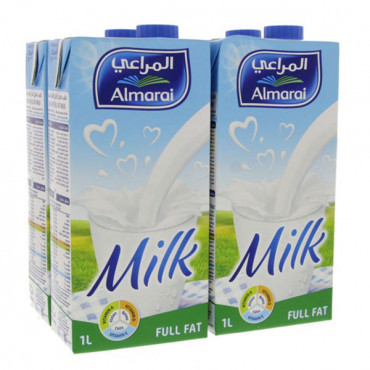 Almarai Long Life Milk Full Fat 4 x 1Ltr 