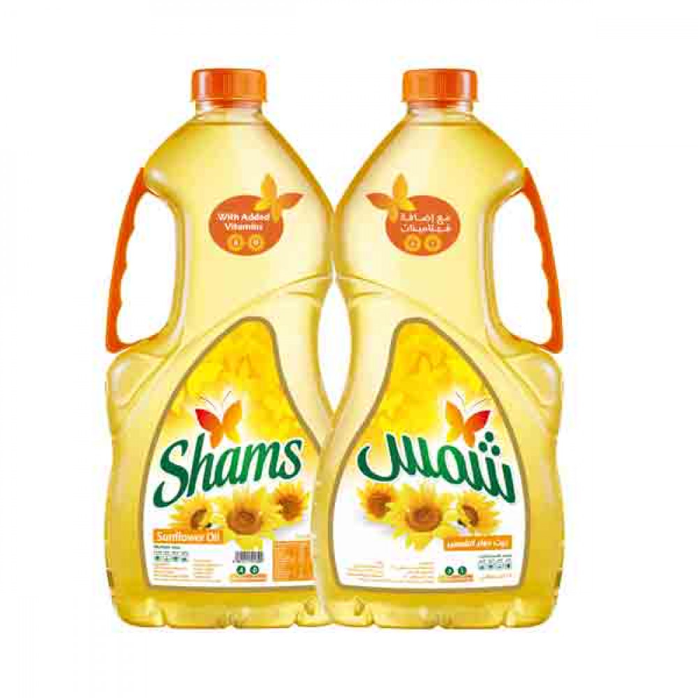 Shams Sunflower Oil 2 x 1.5Ltr  Shams Sunflower Oil 2 x 1.5Ltr