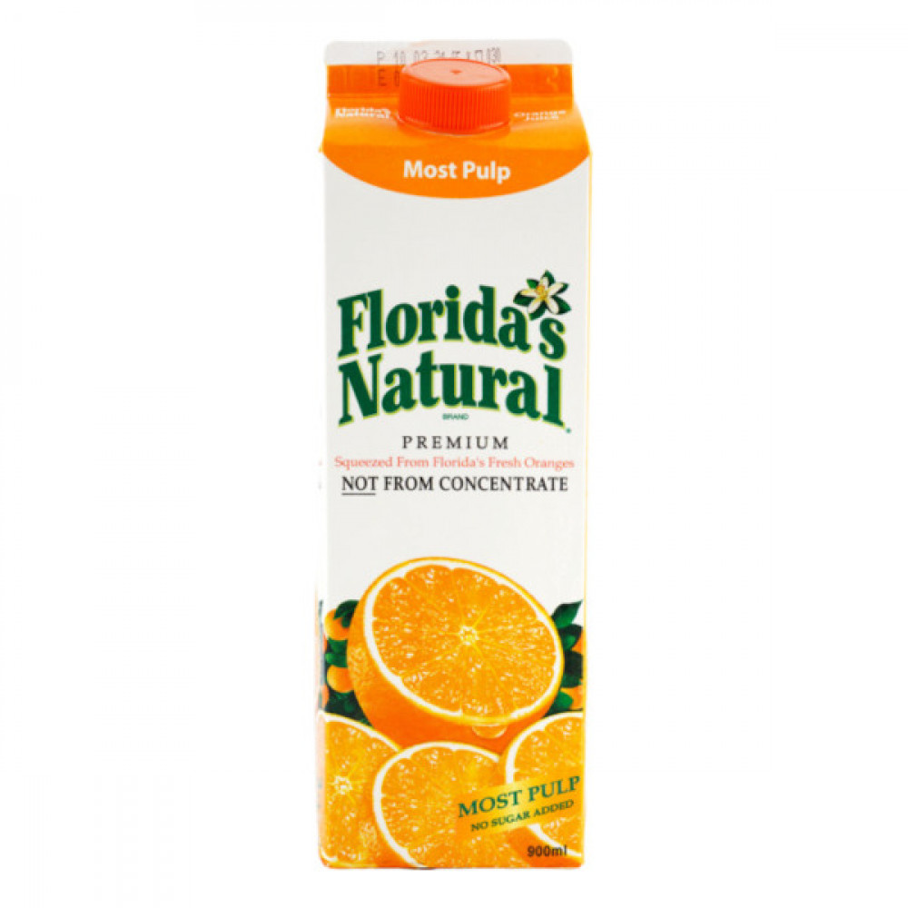 Florida's Natural Orange Juice Most Pulp 900ml  Florida's Natural Orange Juice Most Pulp 900ml