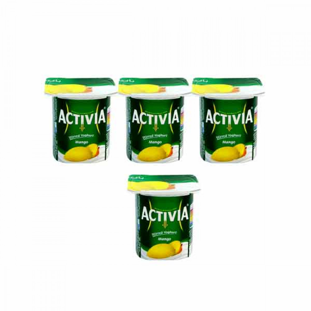 Activia Yoghurt Mango 4 x 120gm  Activia Yoghurt Mango 4 x 120gm