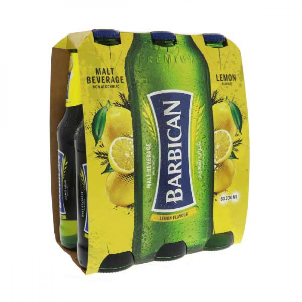 Barbican Malt Beverage Lemon 6 x 330ml  Barbican Malt Beverage Lemon 6 x 330ml