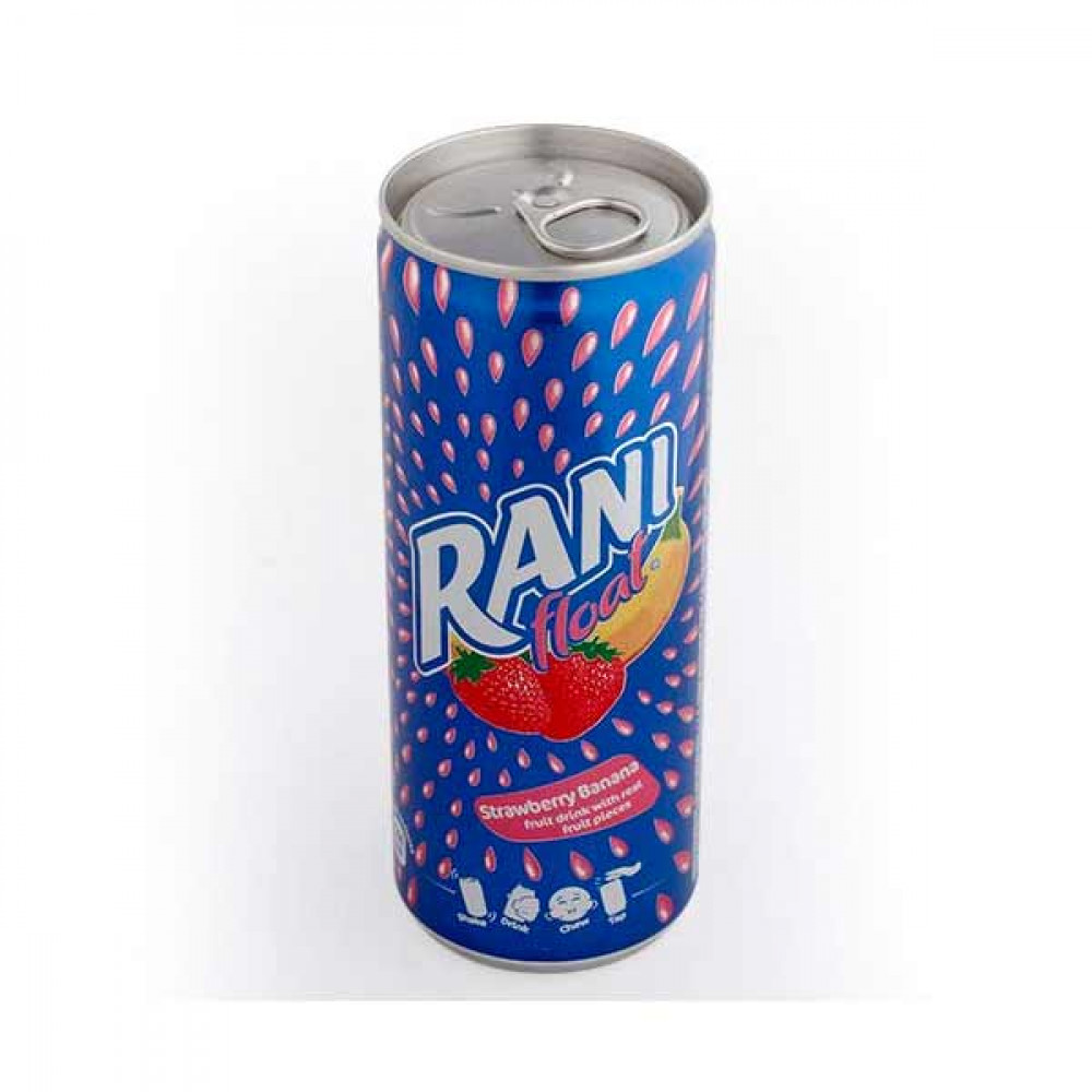 Rani Float Fruit Drink Strawberry Banana 240ml