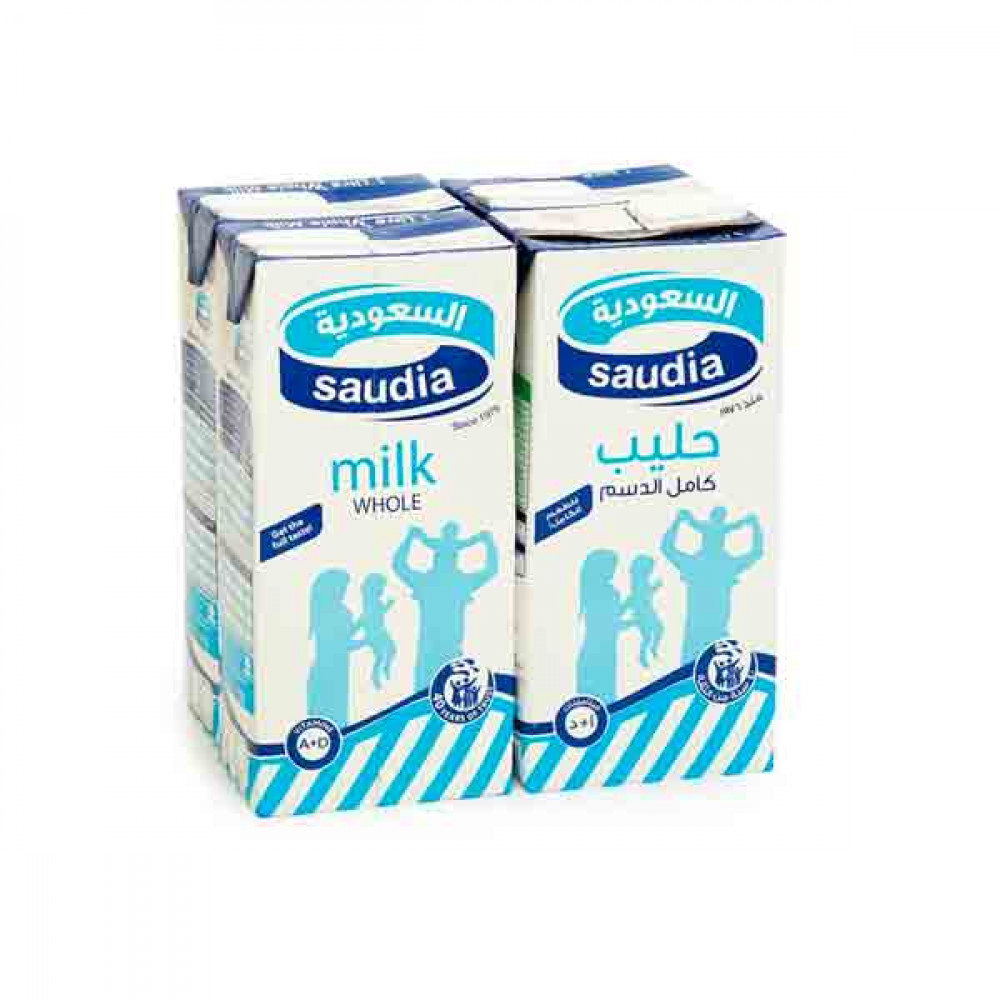 Saudia Low Fat Milk Long Life 4 x 1Ltr  Saudia Low Fat Milk Long Life 4 x 1Ltr