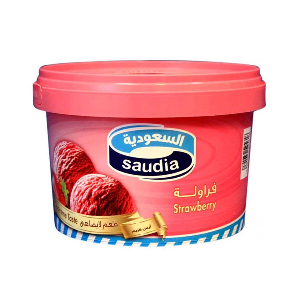SAUDIA STRAWBERRY ICE CREAM 500ML SAUDIA STRAWBERRY ICE CREAM 500ML