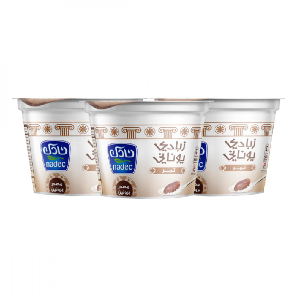 Nadec Greek Yogurt Dates 160gm 2 + 1 Free  Nadec Greek Yogurt Dates 160gm 2 + 1 Free