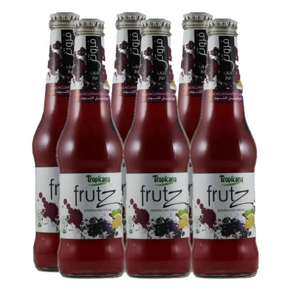Tropicana Frutz Blackcurrant Bottle 6 x 300ml  Tropicana Frutz Blackcurrant Bottle 6 x 300ml