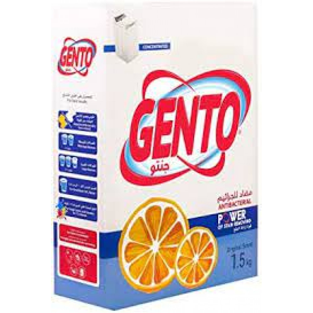 Gento Detergent Powder High Foam Scent Rose 1.5Kg Gento Detergent Powder High Foam Scent Rose 1.5Kg