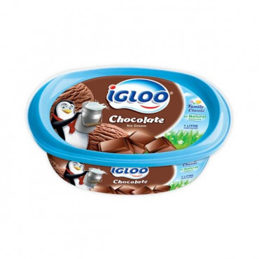 Igloo Ice Cream Chocolate 1Ltr 