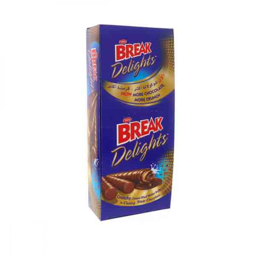 Tiffany Break Delights Chocolate Wafer Rolls 12 x 25gm  Tiffany Break Delights Chocolate Wafer Rolls 12 x 25gm