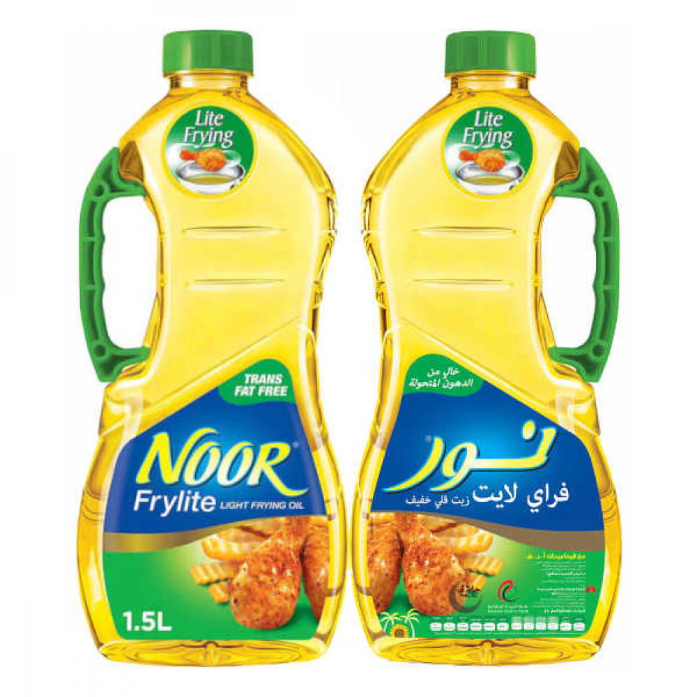 Noor Frylite Frying Oil 2 x 1.5Ltr  Noor Frylite Frying Oil 2 x 1.5Ltr