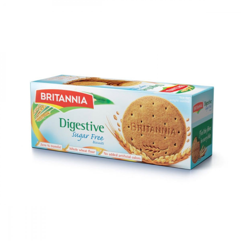 Britannia Digestive Sugar Free Biscuits 350gm  Britannia Digestive Sugar Free Biscuits 350gm
