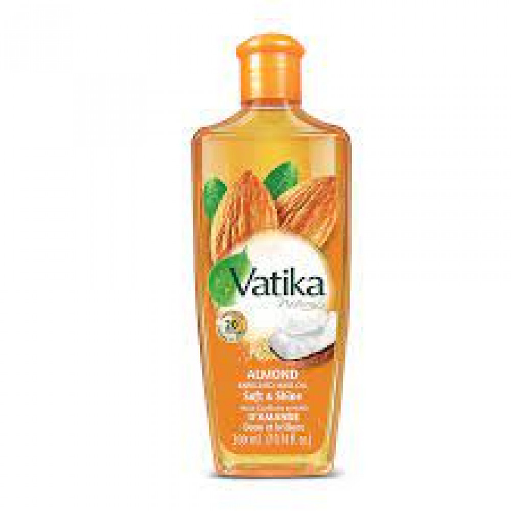 Dabur Vatika Hair Oil 2X200 Ml - ( Almond ) Dabur Vatika Hair Oil 2X200 Ml - ( Almond )