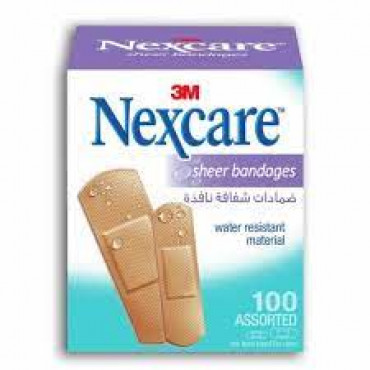 Nexcare Sheer Bandages Astd 100S 658