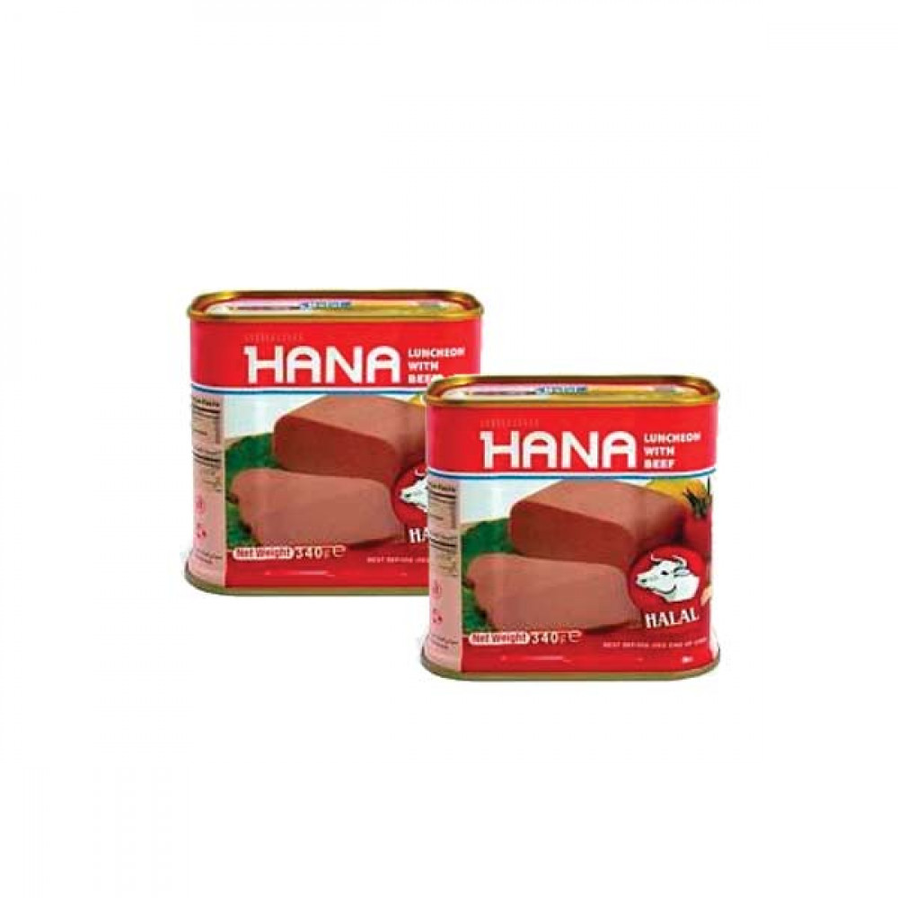 Hana Beef Luncheon Meat 2 x 340gm  Hana Beef Luncheon Meat 2 x 340gm