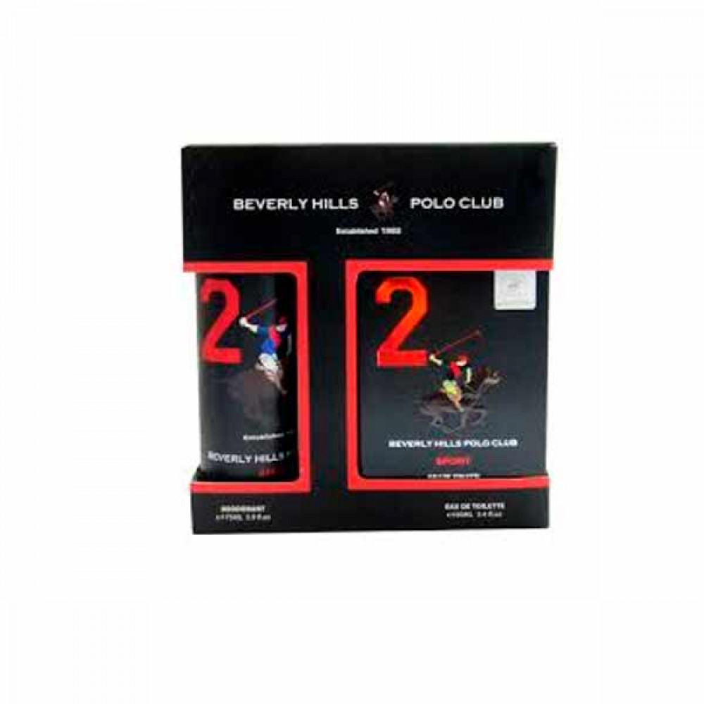 Beverly Hills Polo Club 2 Edt For Men 50ml + Deodorant Spray 175ml  Beverly Hills Polo Club 2 Edt For Men 50ml + Deodorant Spray 175ml