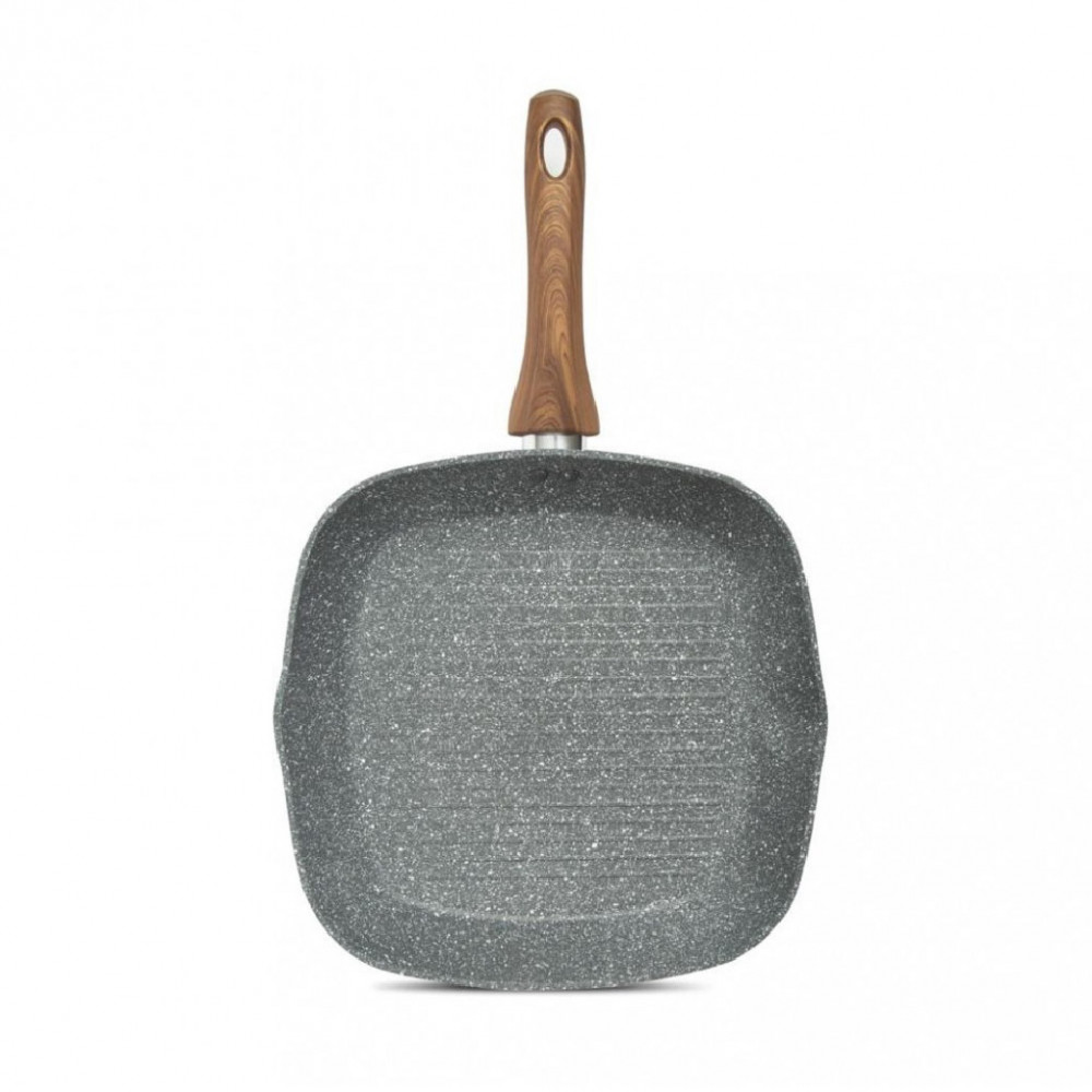 HOMEWAY MARBLE GRILL PAN 28 CM  HOMEWAY MARBLE GRILL PAN 28 CM