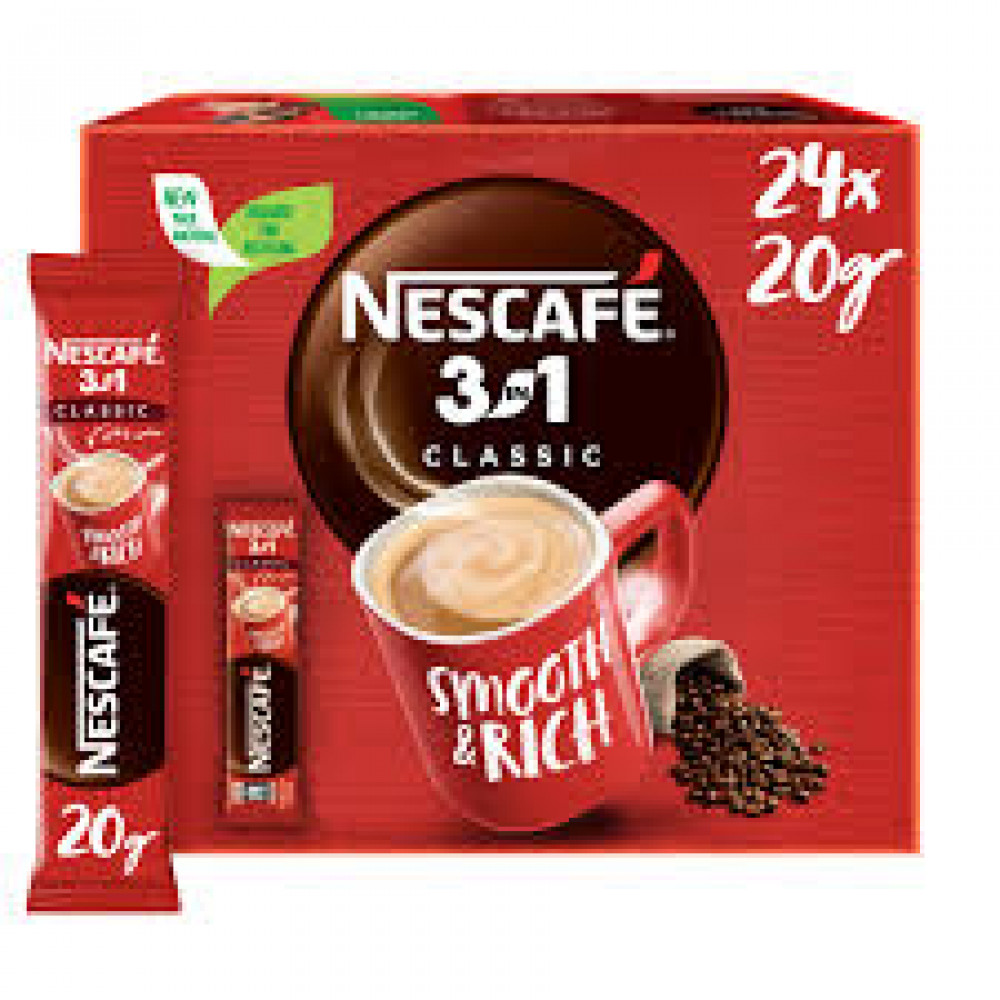 Nescafe 3In1 Classic Box 24 X 20 Gm Nescafe 3In1 Classic Box 24 X 20 Gm