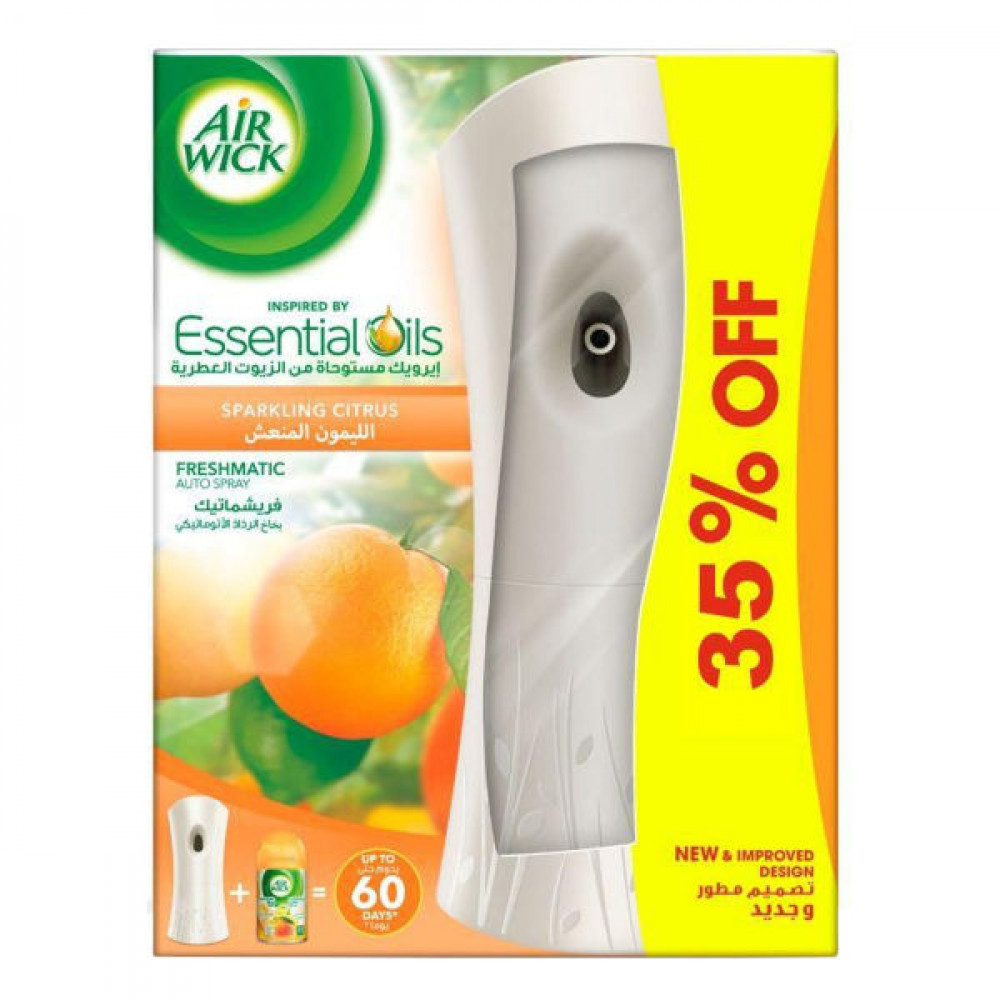 Air Wick Freshmatic Auto Spray + Refil Sparkling Citrus 250ml