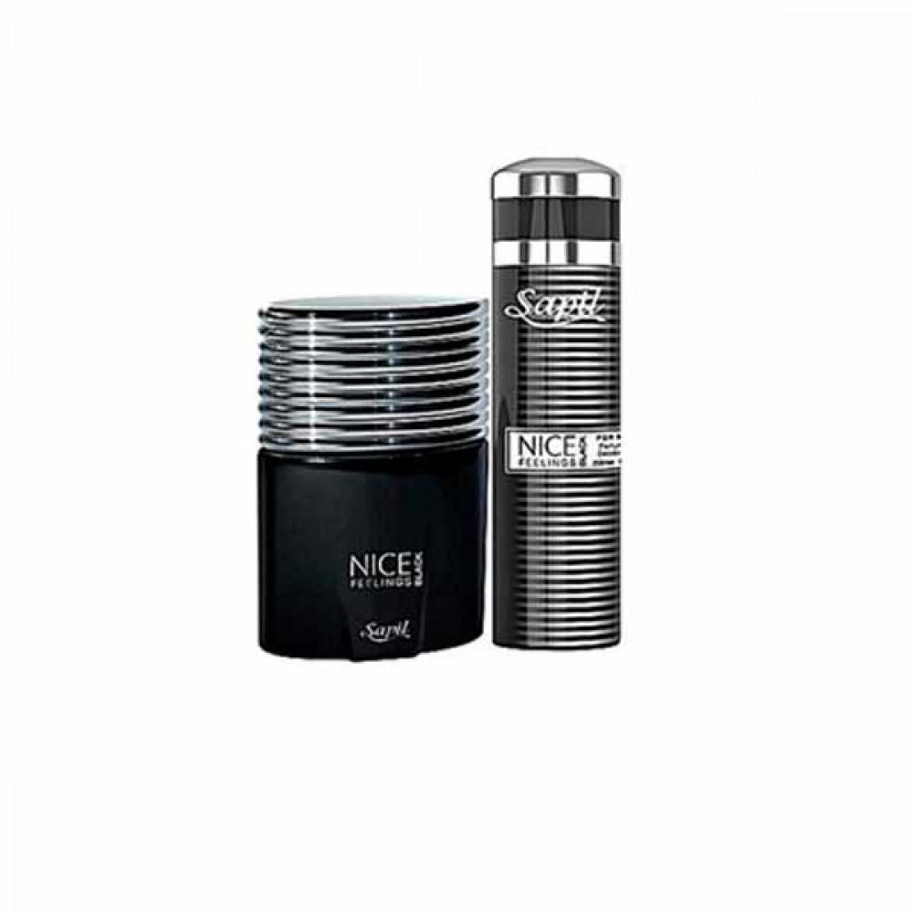 Sapil Nice Feelings Black For Men 100ml + Body Spray 150ml   Sapil Nice Feelings Black For Men 100ml + Body Spray 150ml