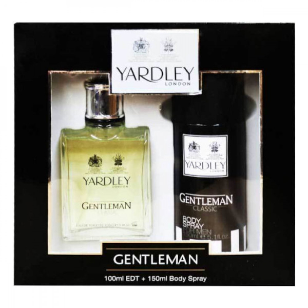 Yardley Gentleman EDT 100ml + Body Spray 150ml  Yardley Gentleman EDT 100ml + Body Spray 150ml