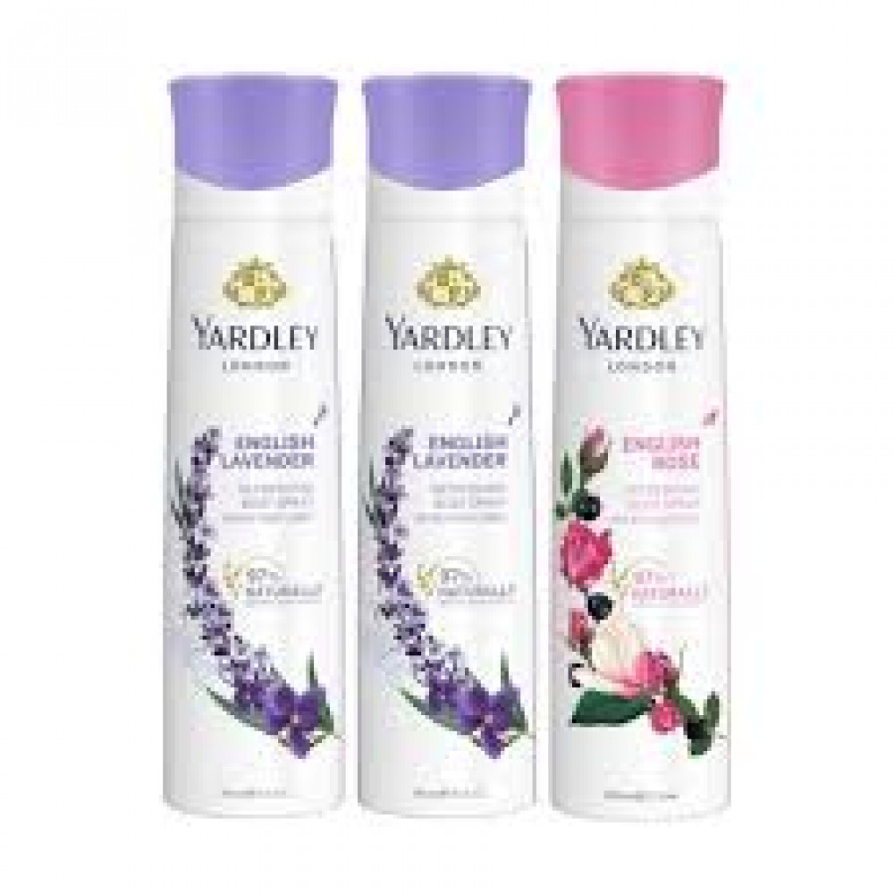 Yardley Women Body Spray Astd 3S 150Ml Sp Yardley Women Body Spray Astd 3S 150Ml Sp