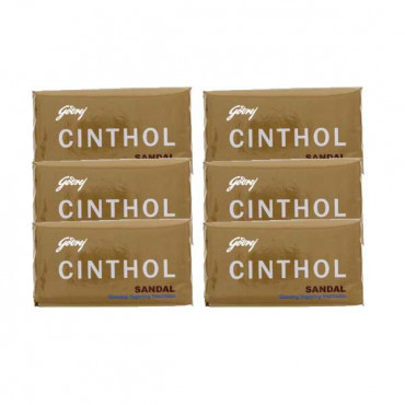 Godrej Cinthol Soap Sandal 125gm 5+1 Free 