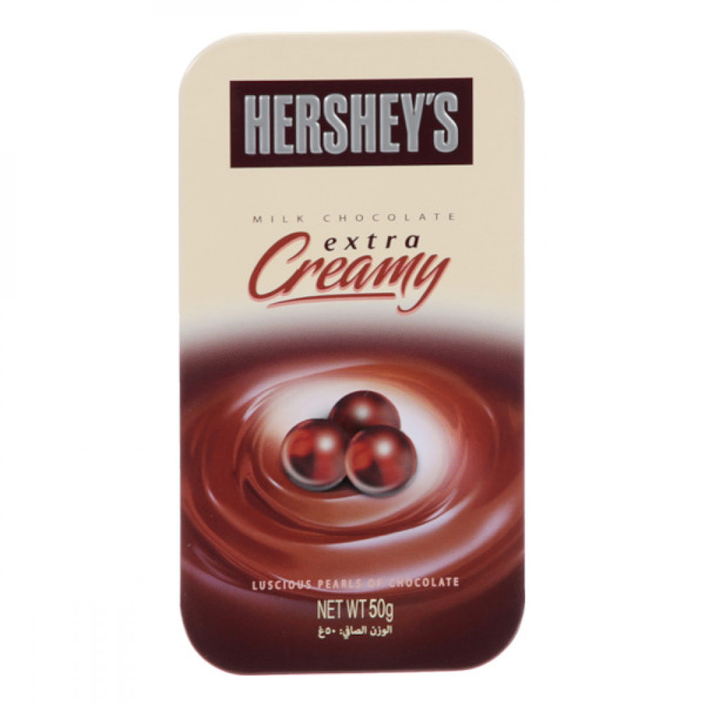 Hershey's Extra Creamy Chocolate Pearls 50gm  Hershey's Extra Creamy Chocolate Pearls 50gm