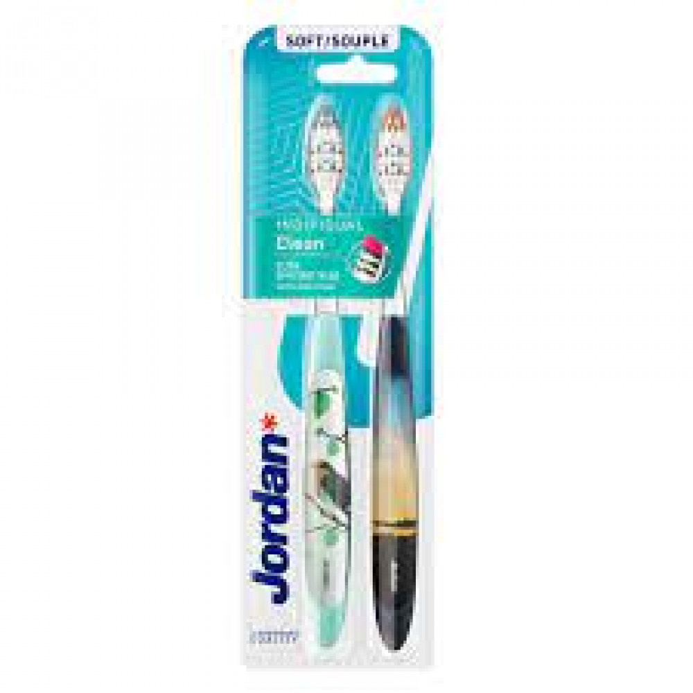 Jordan Individual Clean Toothbrush Soft 2Pcs Jordan Individual Clean Toothbrush Soft 2Pcs
