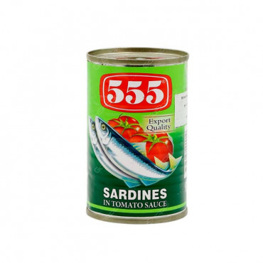 555 Sardine Hot Tomato Sauce 155gm 