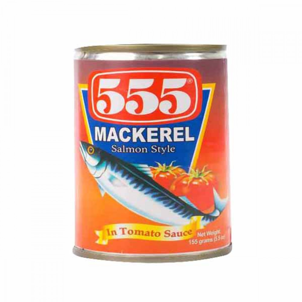 555 Mackerel Salmon Style in Tomato Sauce 155gm  555 Mackerel Salmon Style in Tomato Sauce 155gm