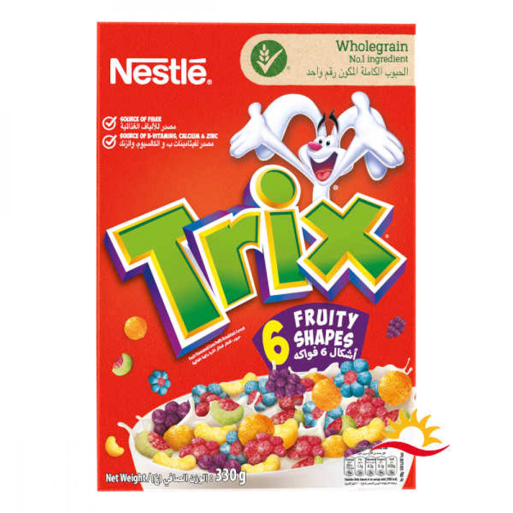 Nestle Trix Fruity Shapes Breakfast Cereal 330gm  Nestle Trix Fruity Shapes Breakfast Cereal 330gm