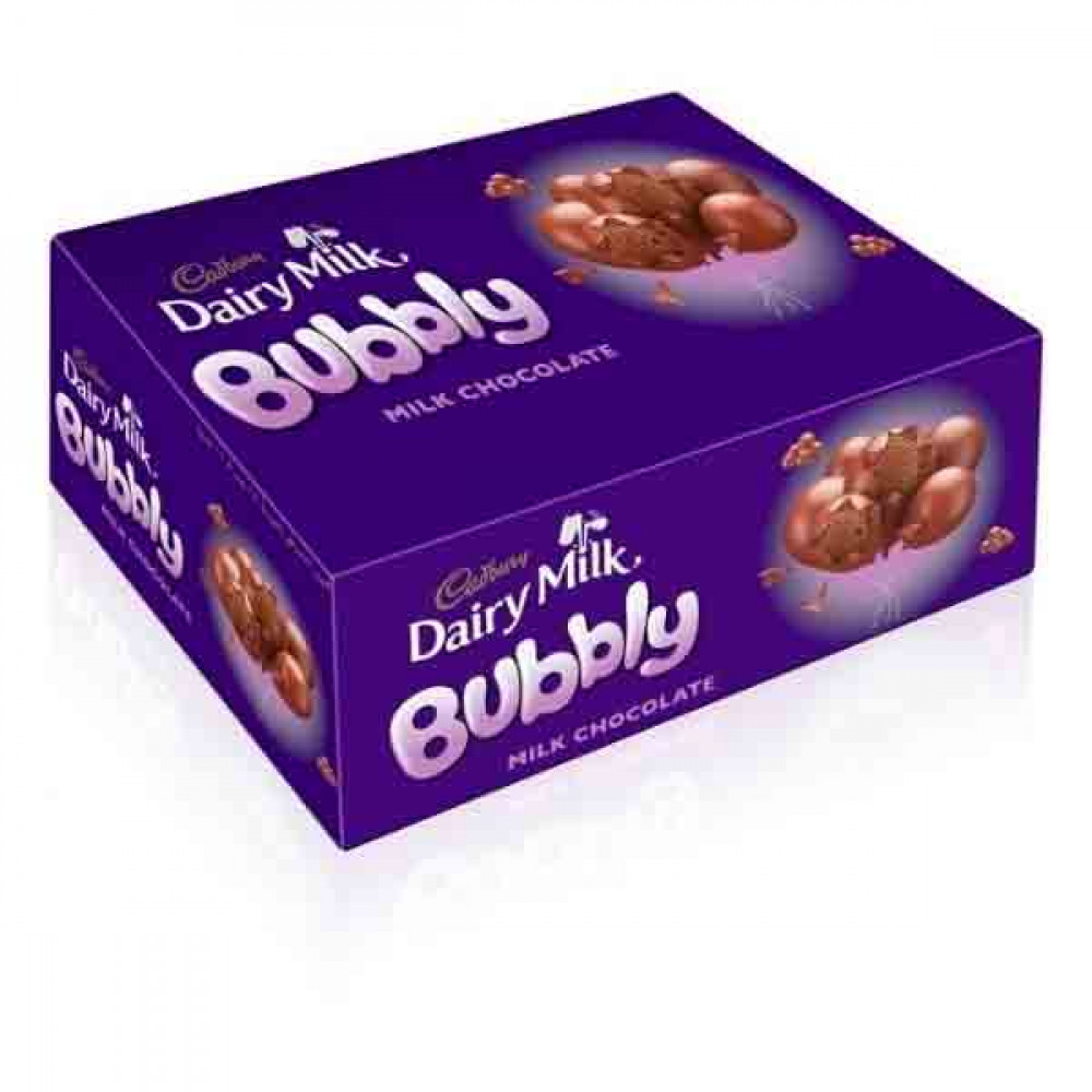 Cadbury Dairy Milk Bubbly Chocolate 12 x 28gm 