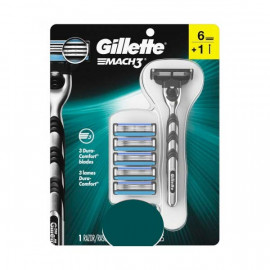 Gillette Blade  Mach3 6S + Handle Free