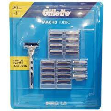 Gillette Mach3 Turbo Handle+6 Catridge