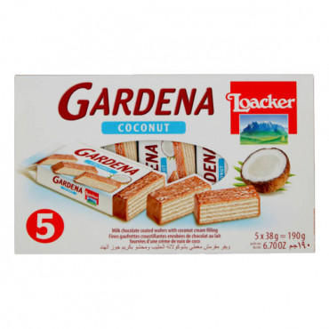 Loacker Gardena Chocolate Wafers Coconut 190gm 