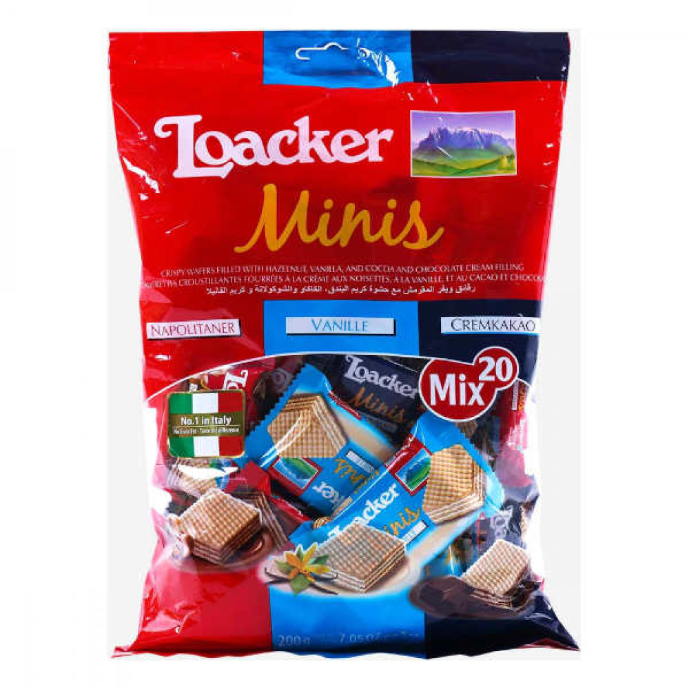 Loacker Minis Mixed Wafers 200gm 
