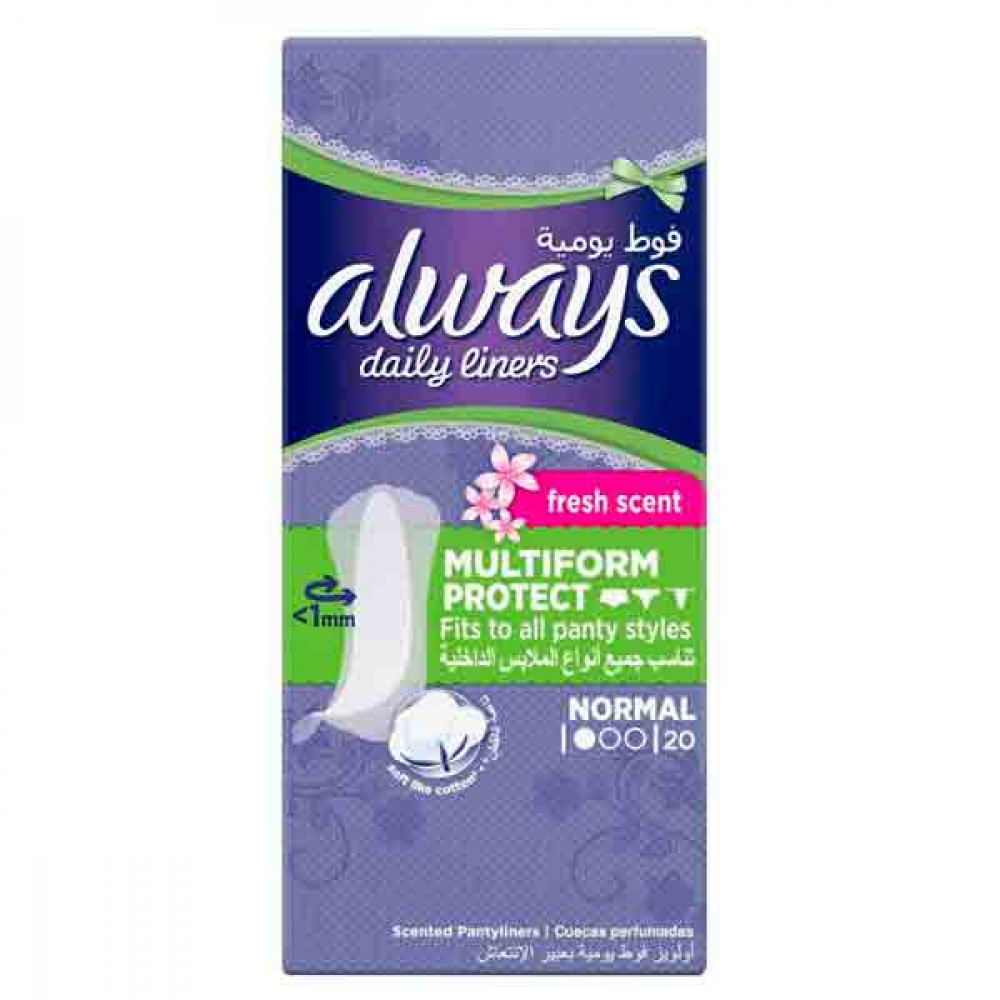 Always Daily Liners Comfort Protect Fresh Scent 20s  Always Daily Liners Comfort Protect Fresh Scent 20s