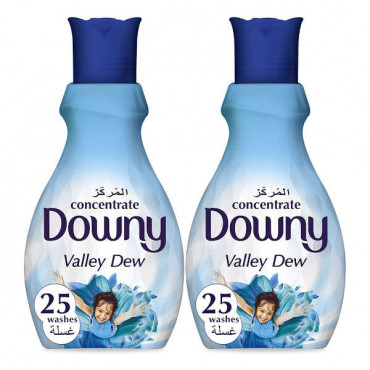 Downy Concentrate Fabric Softener Valley Dew 2 x 1Ltr 