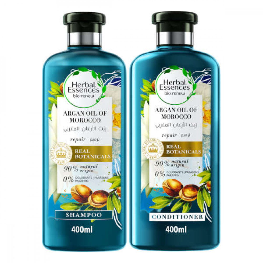 Herbal Essences Repair Shampoo Argan Oil 2 X 400ml  Herbal Essences Repair Shampoo Argan Oil 2 X 400ml