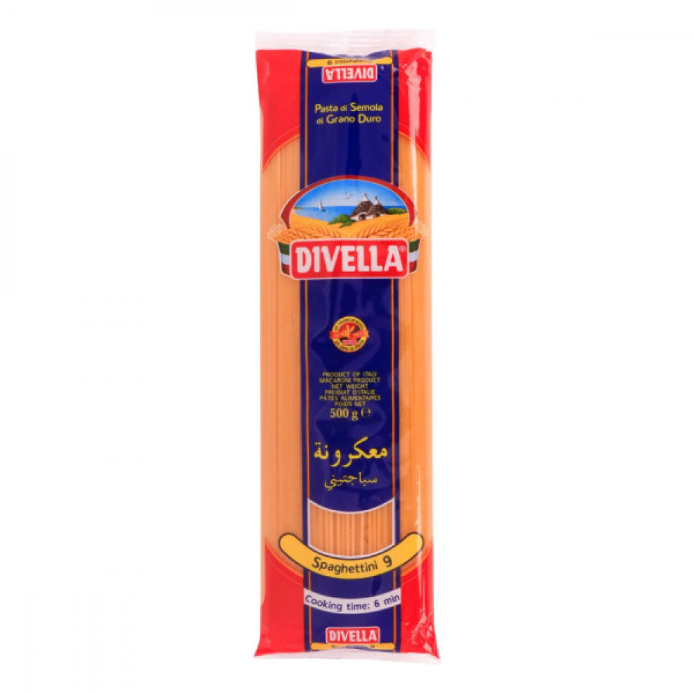 Divella Spaghettini No 9 500gm  Divella Spaghettini No 9 500gm