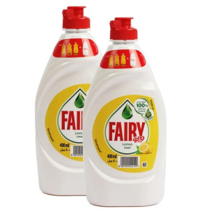 FAIRY LEMON DISHWASHING LIQUID 2 X 400 ML