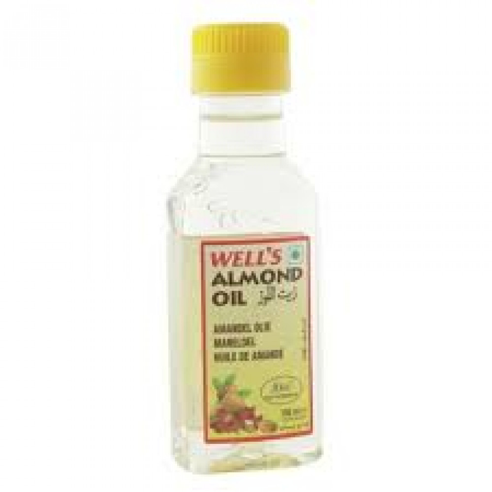 Wells Oil Almond Flat Bottle 100 Ml Wells Oil Almond Flat Bottle 100 Ml