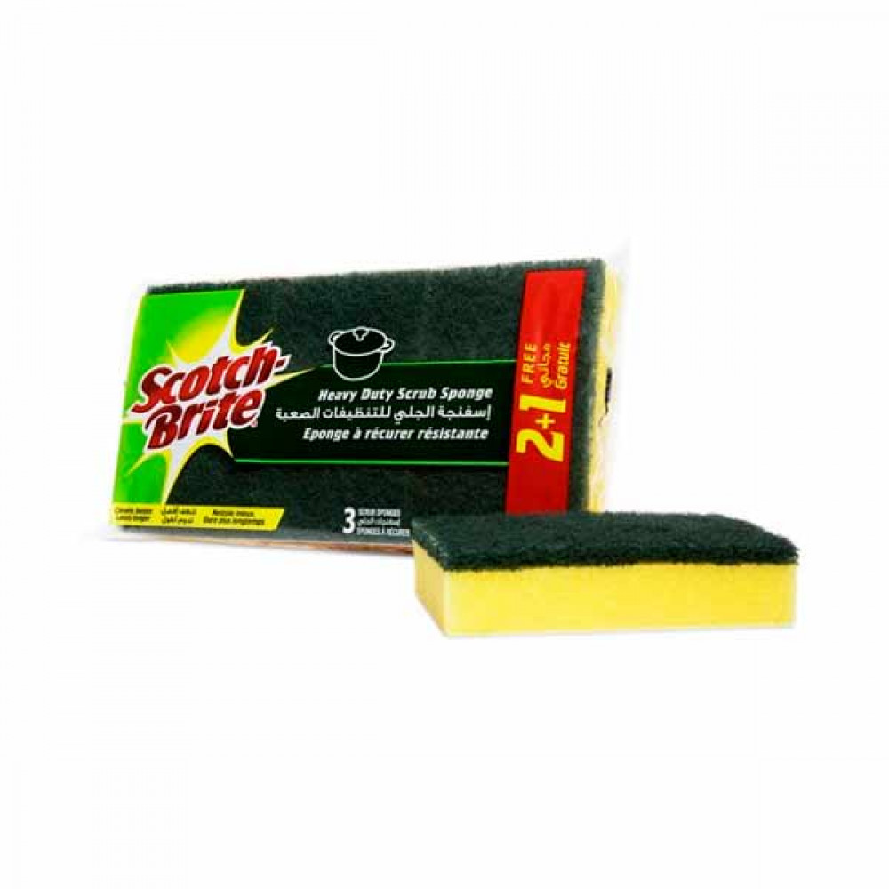 Scotch Brite Heavy Duty Scrub Sponge Free