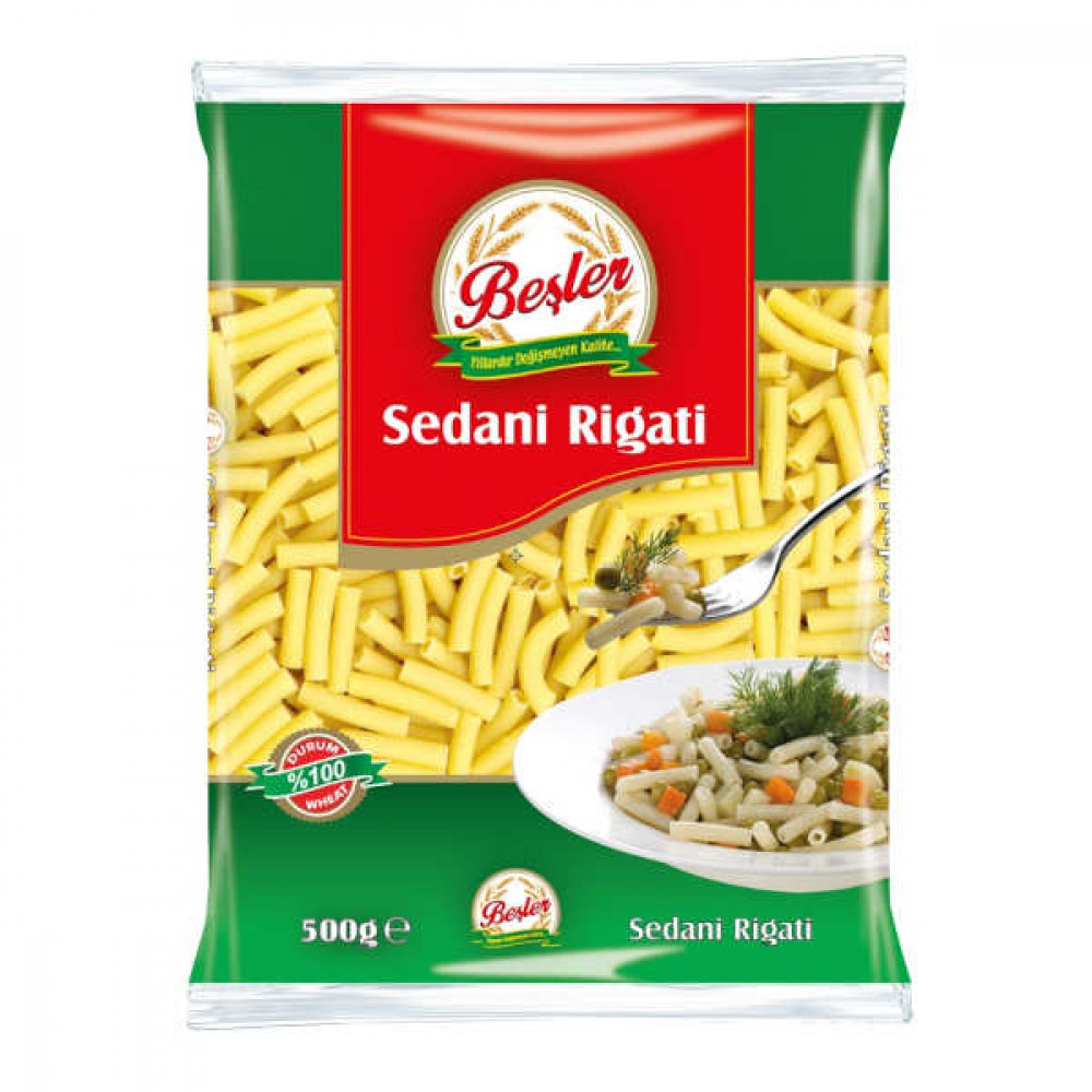 Besler Macaroni Sedani Regati 500gm  Besler Macaroni Sedani Regati 500gm