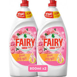 Fairy Rose Dish Wash 2X800Ml